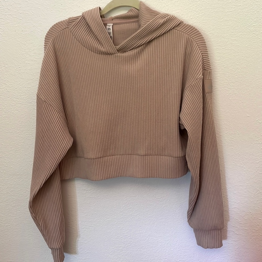 Alo Muse hoody cropped sweatshirt